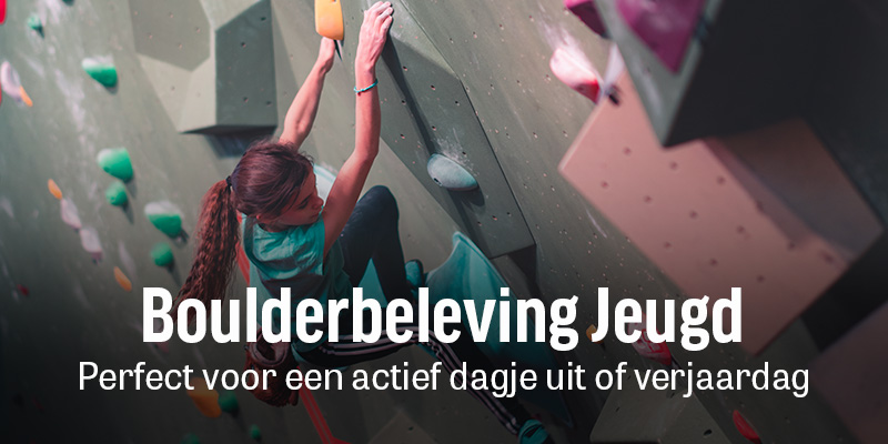 Boulderbeleving Jeugd voor een actief dagje uit